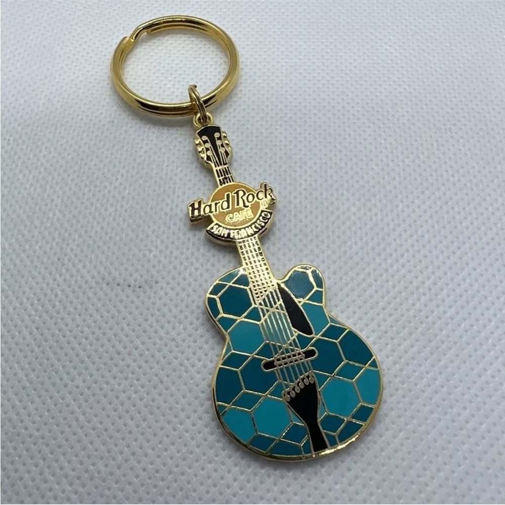 Hard Rock Cafe San Francisco Guitar Key Chain